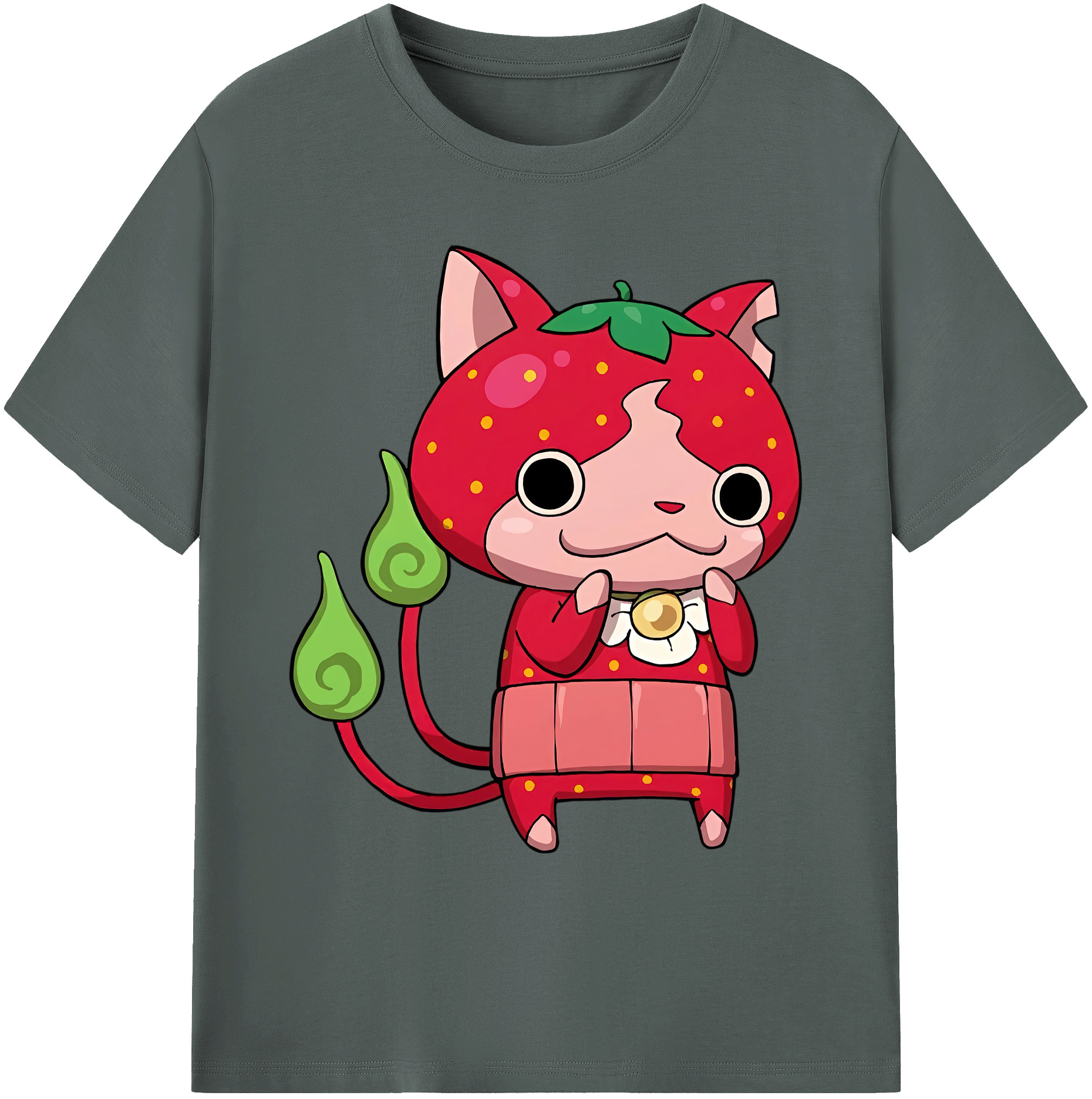 （画像用） 妖怪ウォッチ Yo-kai Watch 綿100％ メンズ半袖Tシャツ｜肌触りやわらか＆通気性
